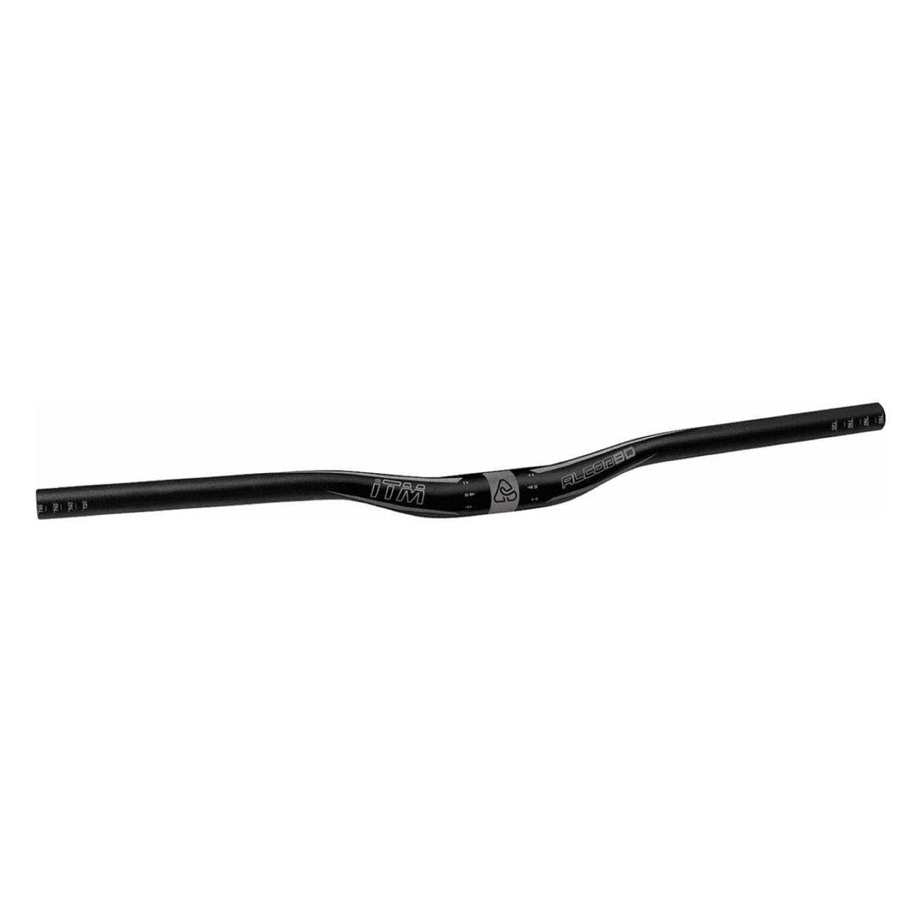 MTB Lenker Alcor 80 Schwarz 760mm mit Rise 57mm aus Aluminium AL 6061 - 1