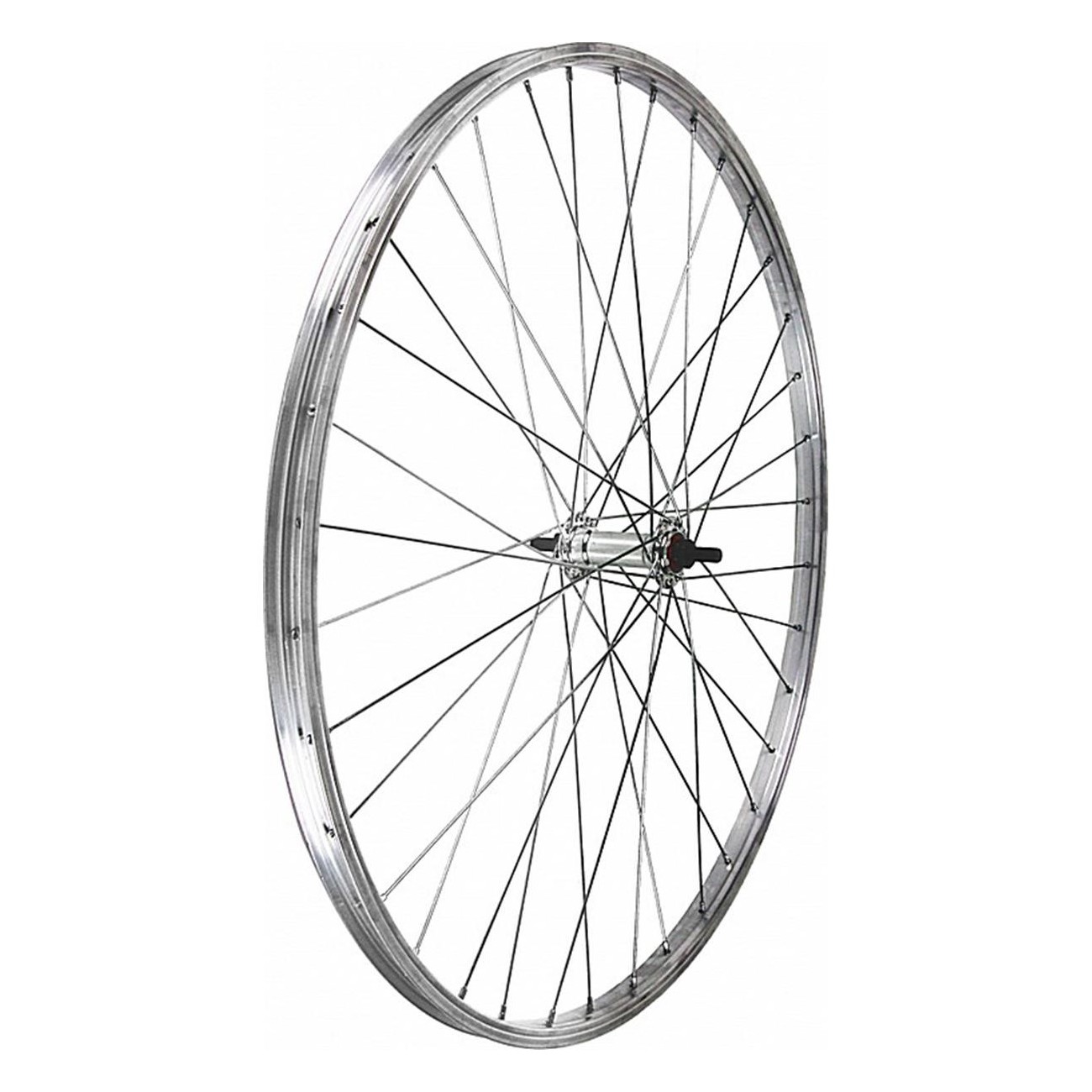 Ruota Anteriore 26' x 1.75 in Alluminio Silver con Mozzo su Sfere - 1 - Ruote complete - 