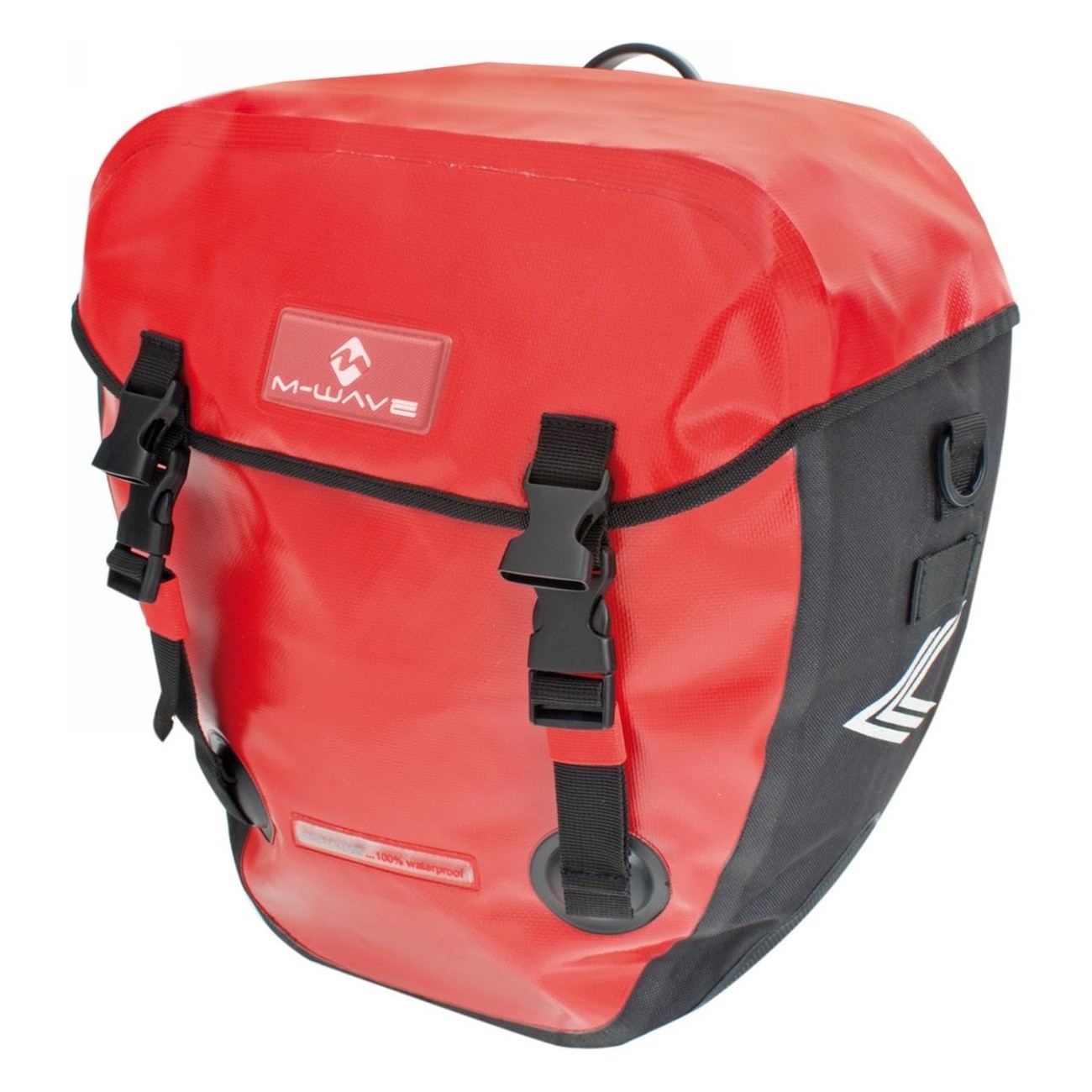 Sacoche de Porte-Bagages Imperméable Alberta 2x20L Rouge/Noir - 1