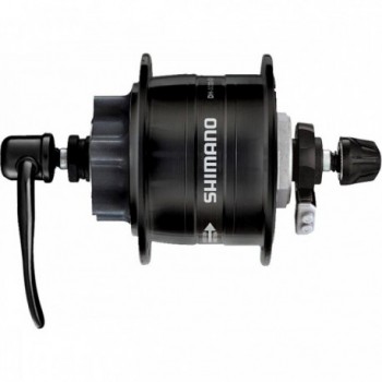 Shimano DH-3D32-QR 6V 3W 32H Black Dynamo Hub for Disc Brake 6-Bolt Rotor - 1