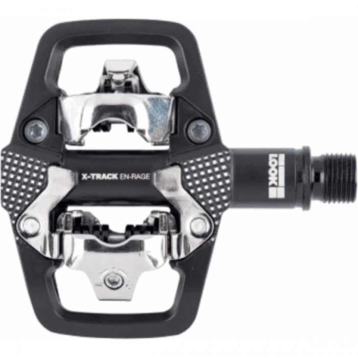 X-Track EN-Rage Aluminum Clipless SPD MTB Pedals with Wide Contact Area - 1