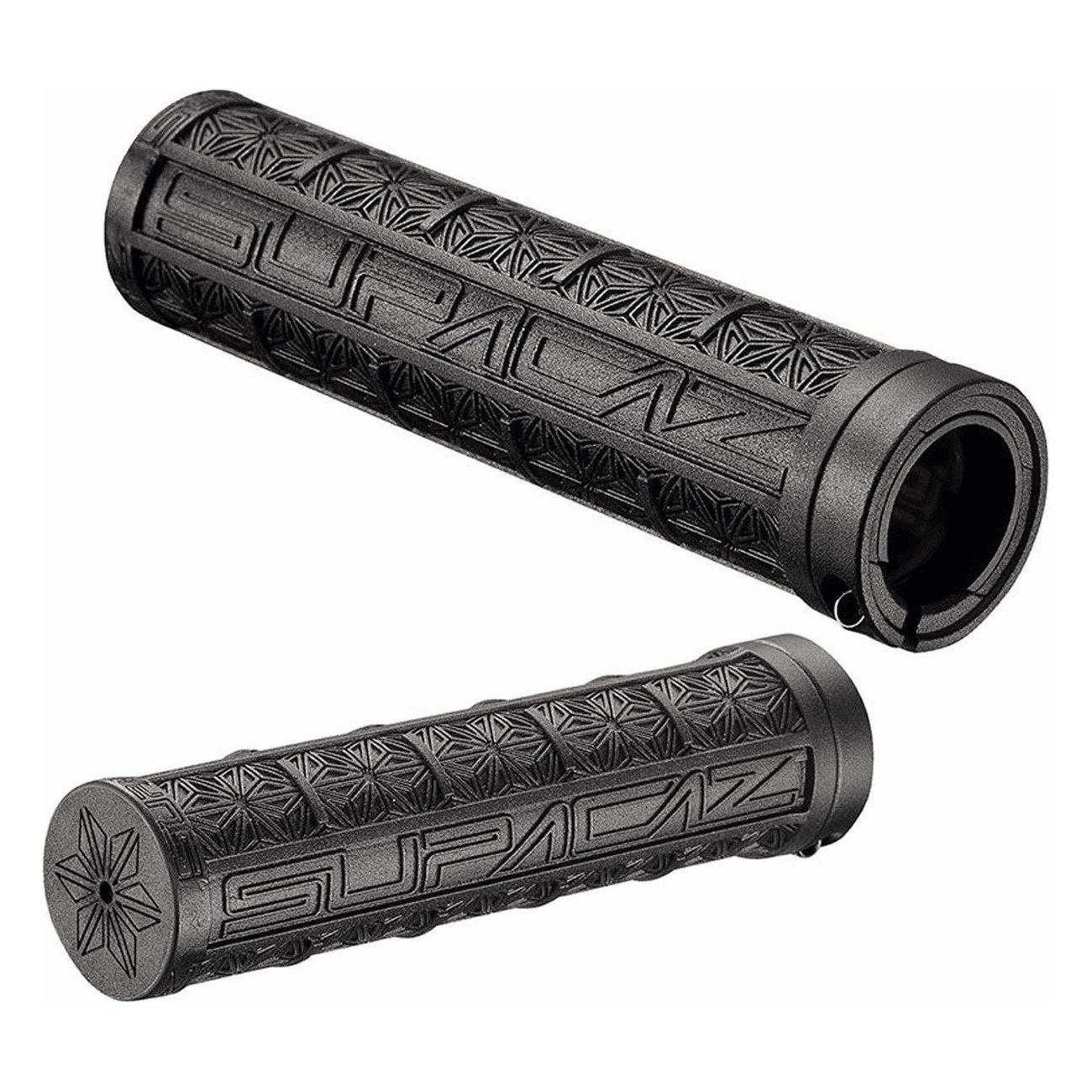 GRIZIPS 32mm Dual Density Anti-Slip Rubber Grips - Black SUPACAZ - 1