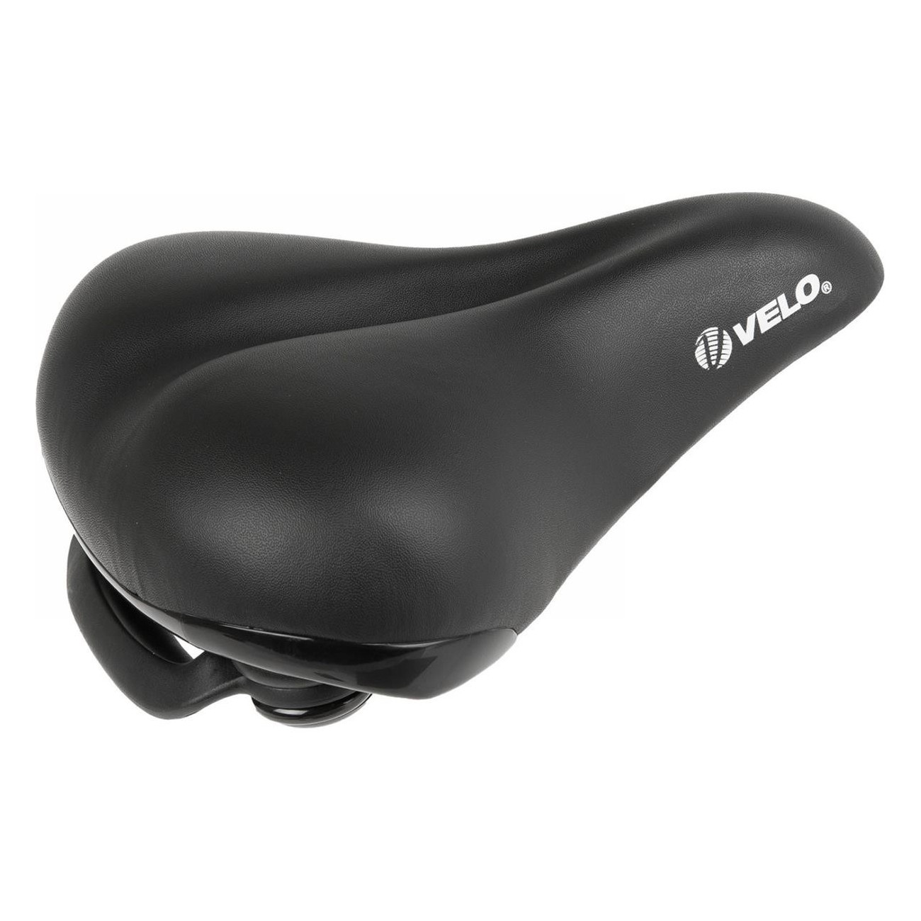 Velo Elasto Grip City Comfort Black Saddle 258x217 mm with Handle and Abrasion Protection - 1