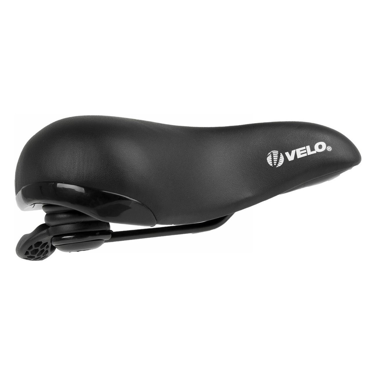 Velo Elasto Grip City Comfort Black Saddle 258x217 mm with Handle and Abrasion Protection - 2