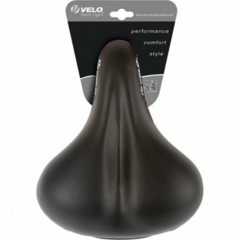 Selle Velo Elasto Grip City Comfort Noire 258x217 mm avec Poignée et Protection - 4