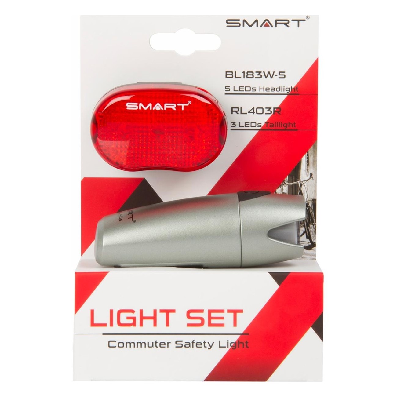 Smart Polaris Waterproof LED Light Set with Battery-Powered Red Torch - 4