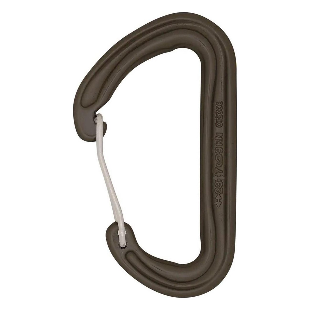 Phantom Snapgate Climbing Carabiner 28g Matte Grey - Lightweight & Durable - 1