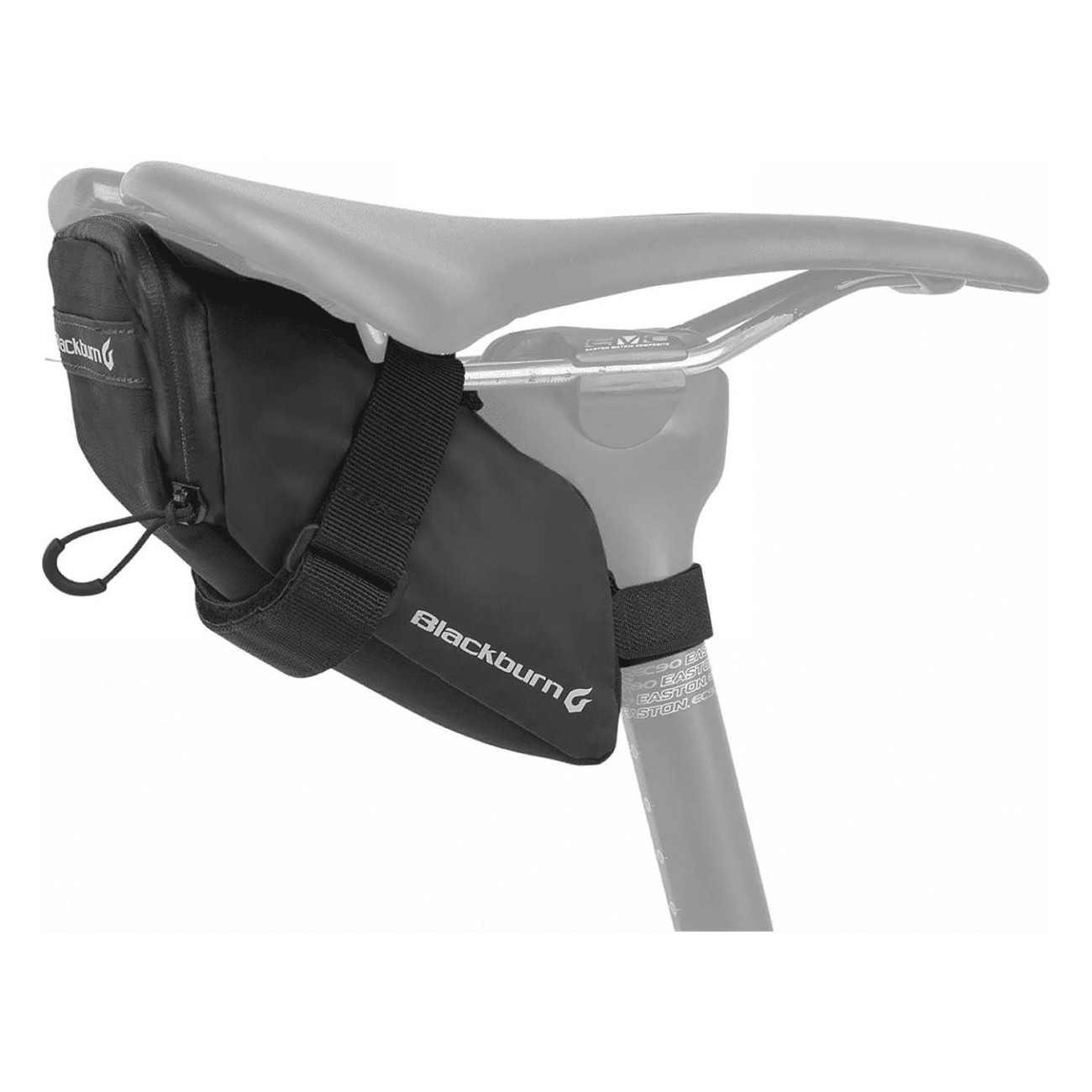 Reflective Waterproof Underseat Bag 0.6L Black for Bicycle - 1