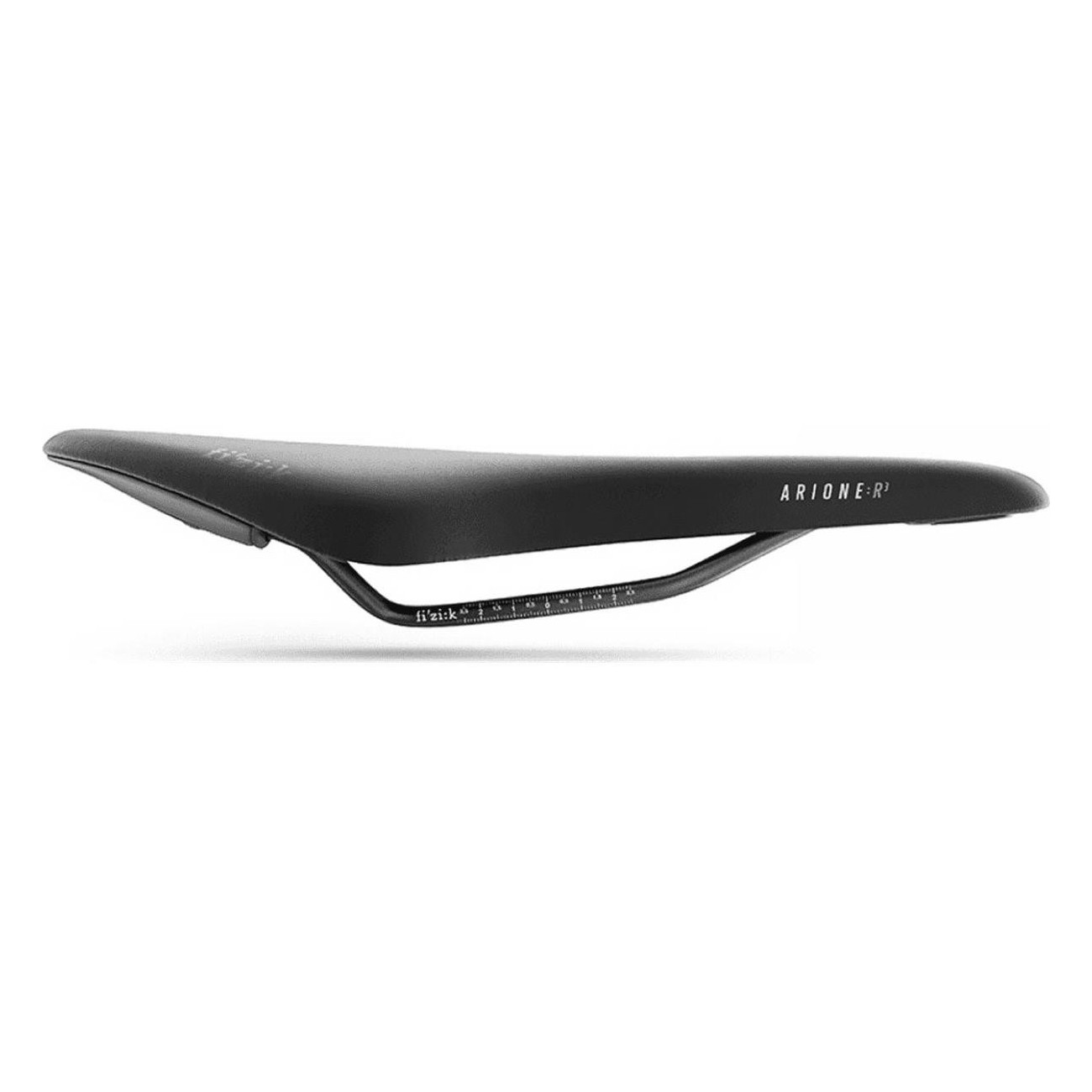 Arione R3 Open Regular Saddle for Road Cycling, Black 300x132 mm - 2