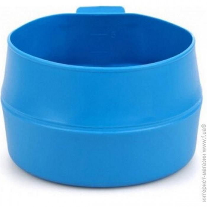 taza plegable wildo 250 ml azul claro y verde - 1