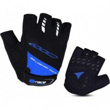 Summer Short Bump Gel Gloves Black/Blue XL with Ventilation and Grip - 1