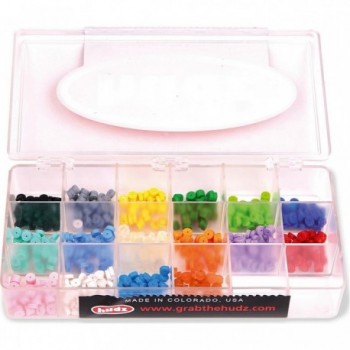 Hi-Tech Cable Donuts - Multipack of 640 Pieces in 16 Colors - 1