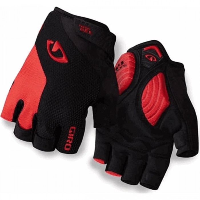 Short Summer Gloves Strade Dure SG Black/Red with TechnoGel Size M - 1