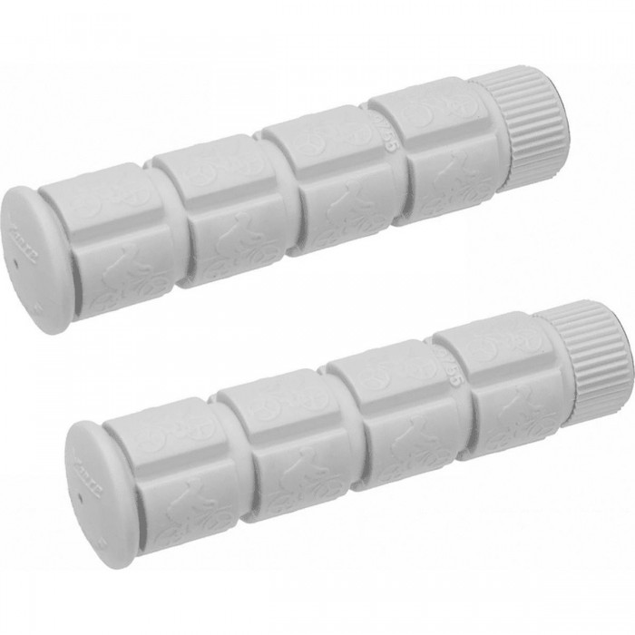 Manopole Ngrip Bianche in Gomma 120mm per Adulti - Comfort e Stile - 1 - Manopole - 8055320653131