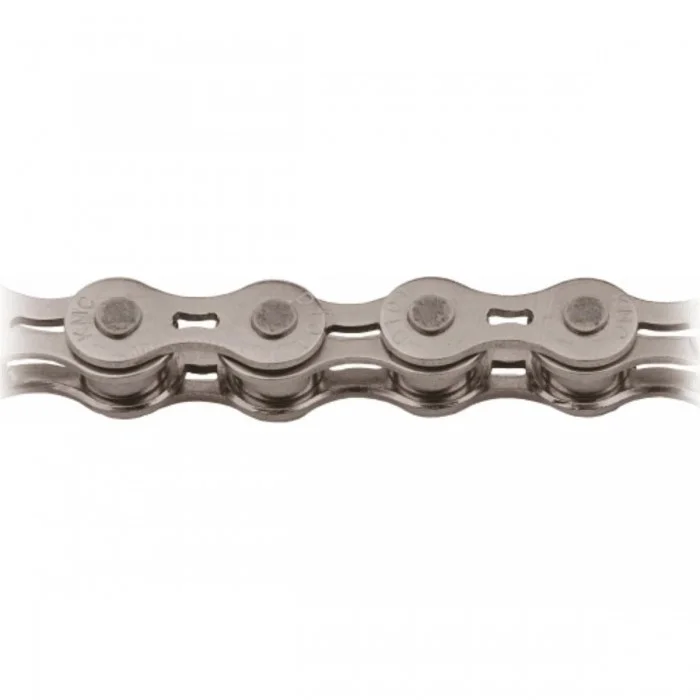 1v Silver Chain 1/2x1/8 for Track with MissingLink, 112 Links, Compatible Shimano, SRAM, Campagnolo - 1