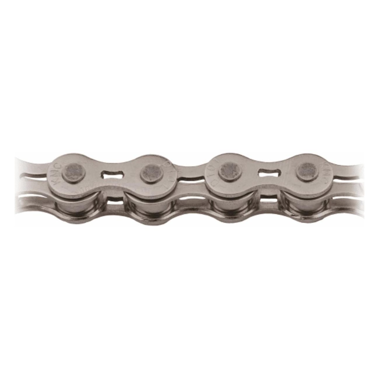 1v Silver Chain 1/2x1/8 for Track with MissingLink, 112 Links, Compatible Shimano, SRAM, Campagnolo - 1