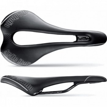 Sella SLR TM Superflow Nero 145x275mm L3 con Rail in Manganese, 210g - Comfort e Performance - 1 - Selle - 8030282484740