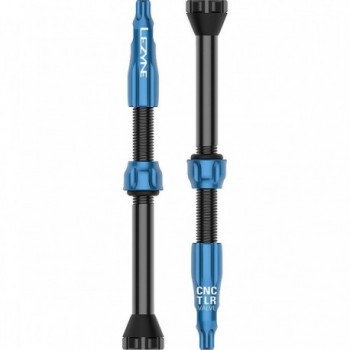 Lezyne CNC 60mm Tubeless Valve in Blue - 1 Pair - 1