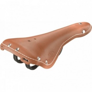 Citybike Saddle 1975 in Leather with Springs, Brandy Color, Comfort & Style - 1