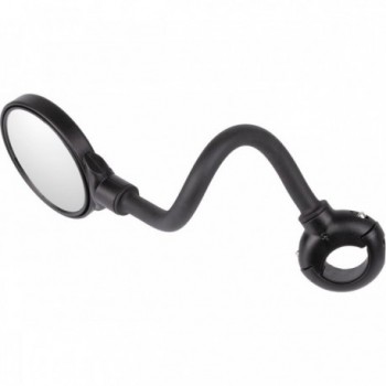 Spy Flex Black Matte Bicycle Mirror, 3D Adjustable, 70mm Convex Lens - 2