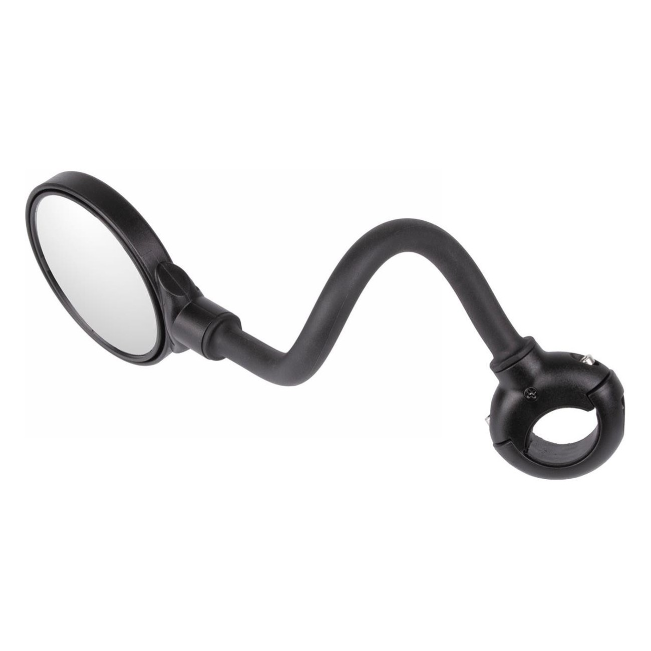 Spy Flex Black Matte Bicycle Mirror, 3D Adjustable, 70mm Convex Lens - 2