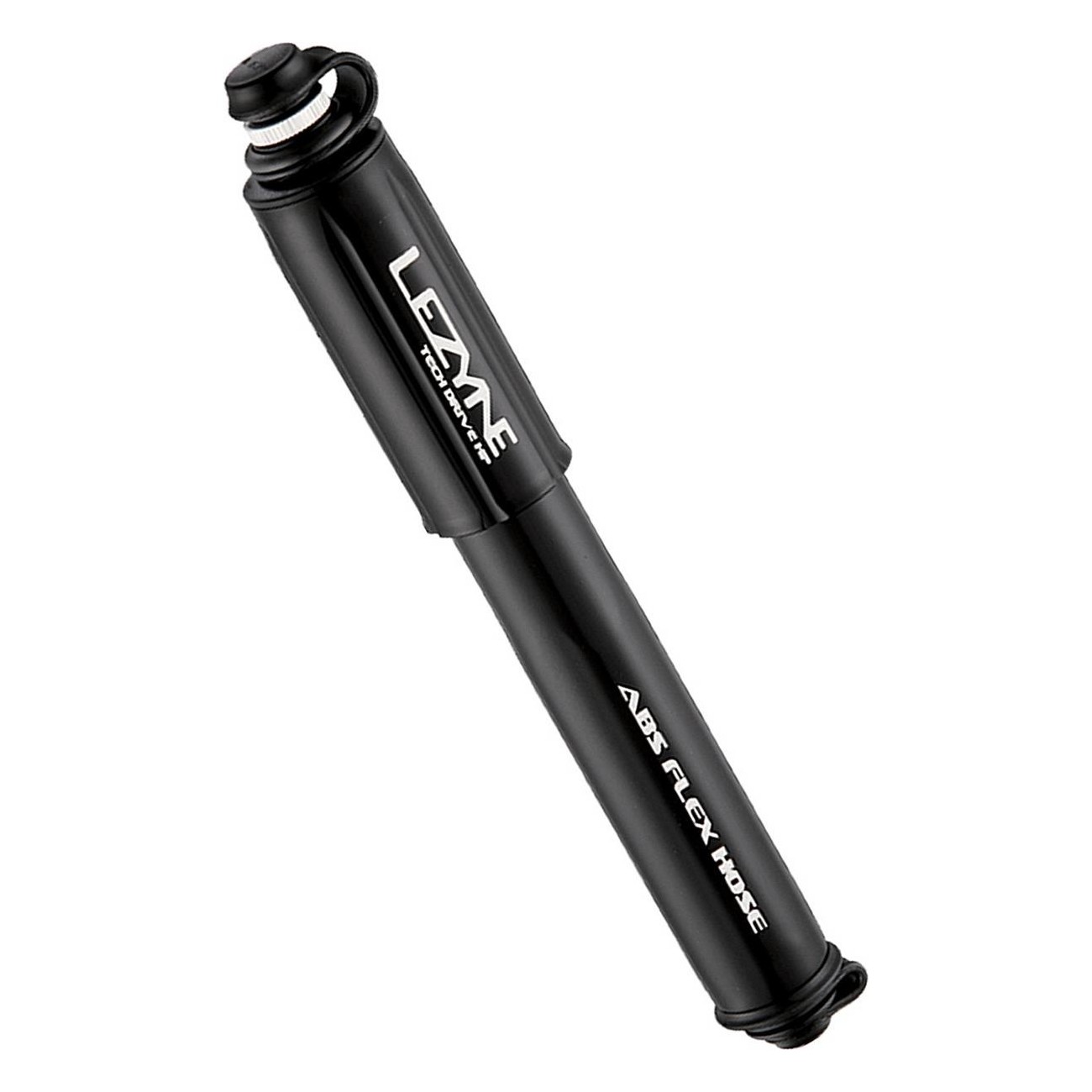 Lezyne CNC Tech Drive HP Hand Pump Black - Compact & Lightweight for High Pressure Tires - 1