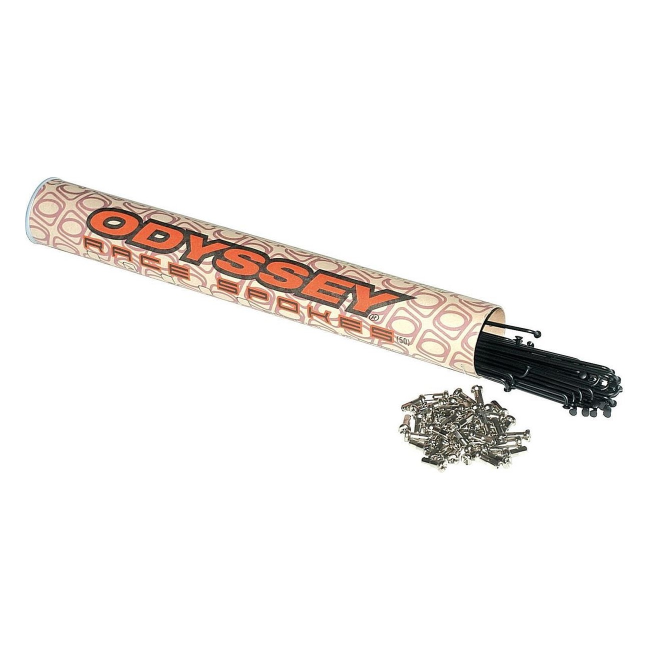 Rayons de course 14g 184 mm en acier inoxydable pour BMX avec écrous en laiton - 1