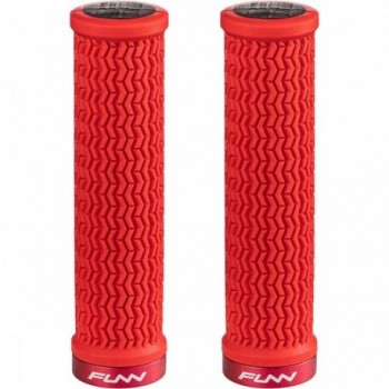 HOLESHOT 31mm Grips with Red CNC Aluminum Clamp - FUNN - 1