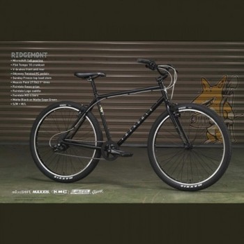 Fairdale Ridgemont M/L Matte Black Bike with Steel Frame and V-Brakes - 2