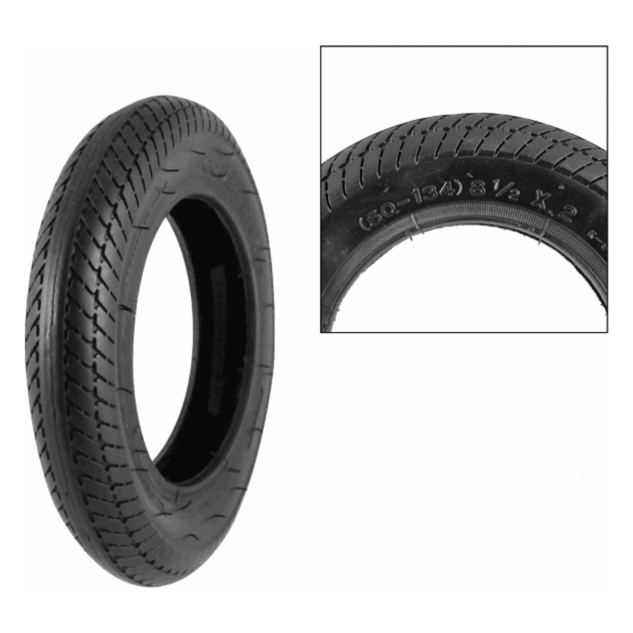 8 1/2 x 2 K912A Scooter Tire Compatible with Inner Tube - 1