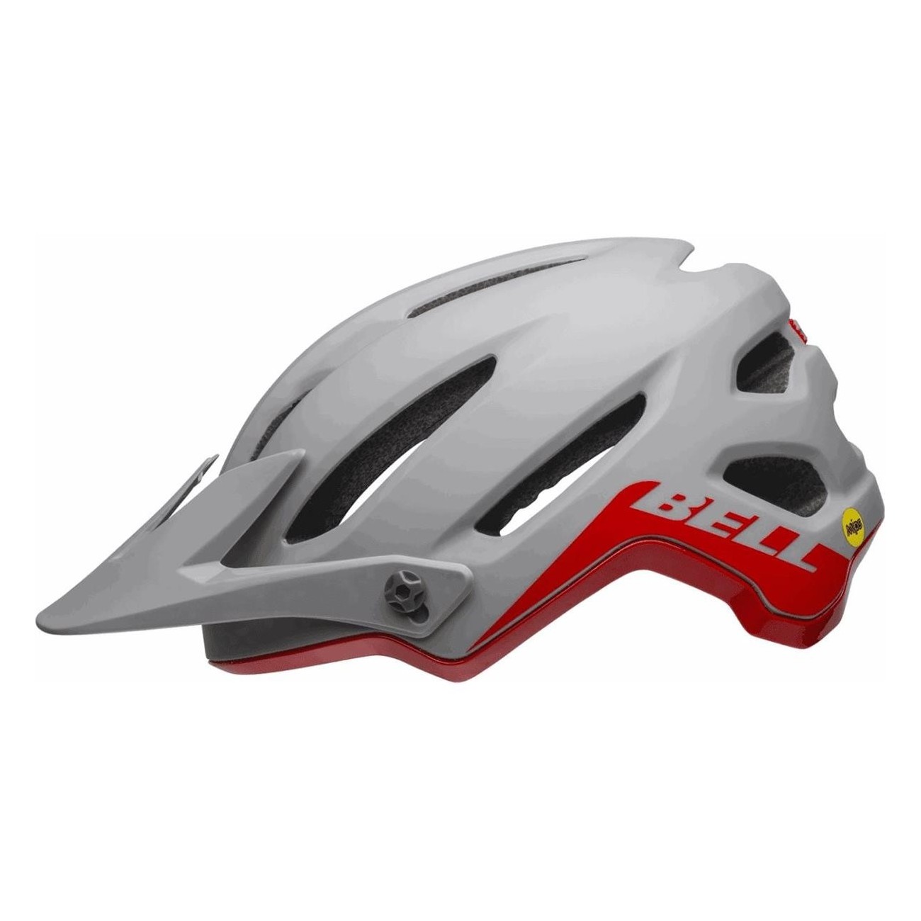 4Forty MIPS MTB Helmet Gray/Orange with Advanced Protection, Size 55-59 cm - 2