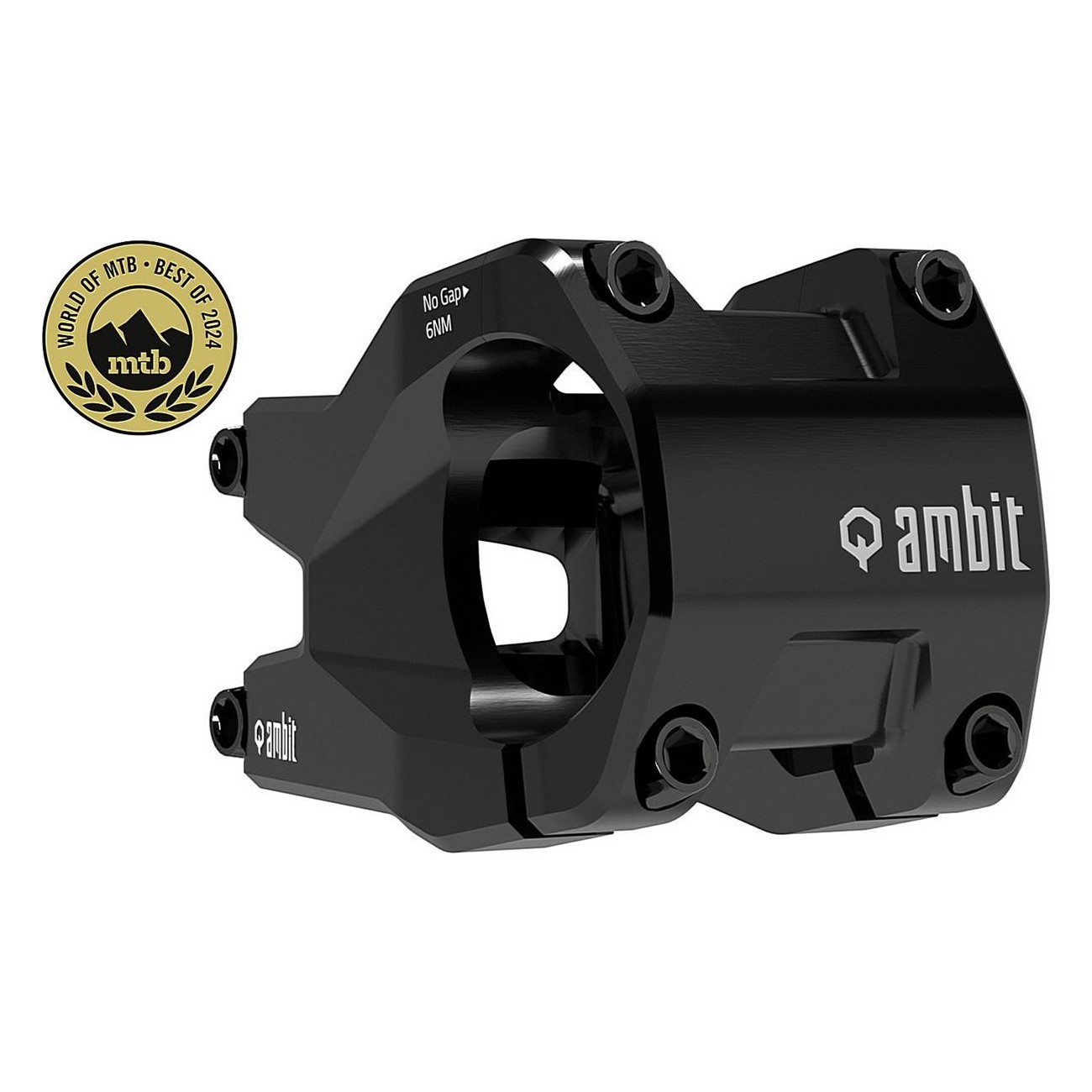 Attacco Manubrio Ambit Enduro 35mm Nero in Alluminio Aerospaziale - 1 - Attacchi manubrio - 4026465155761