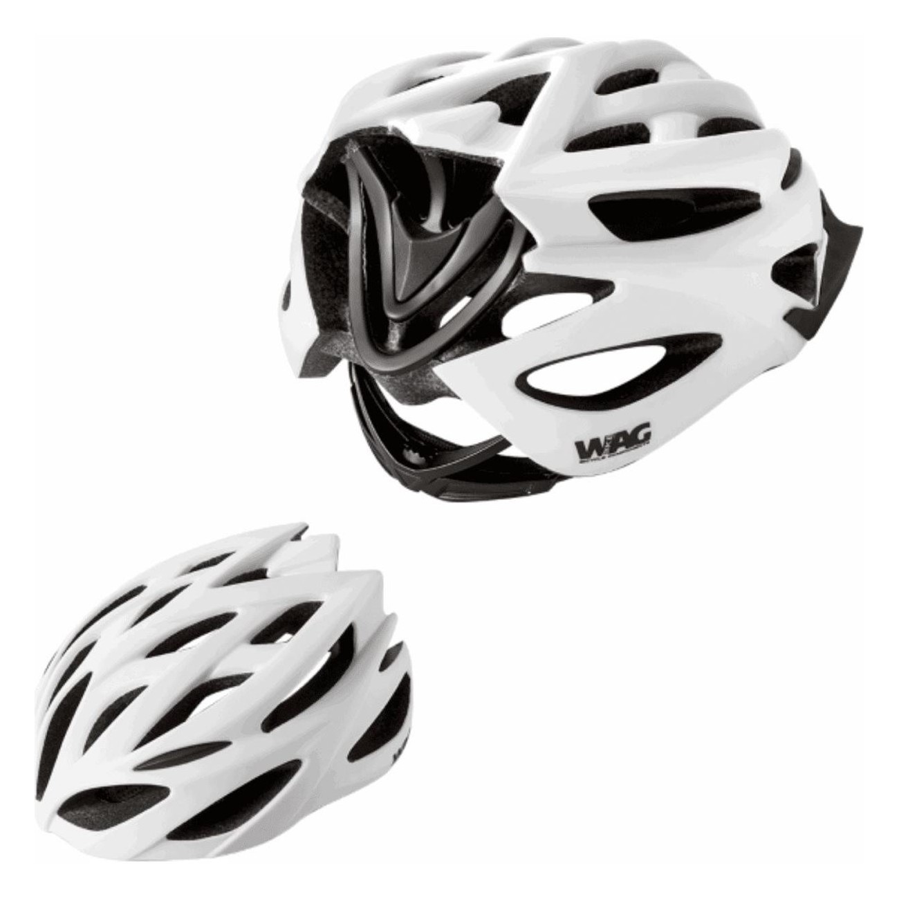 Casco Neutron In-Mould Bianco/Nero Taglia L 58-62cm per MTB e Strada con Ventilazione Ottimale e Visiera Removibile - 1 - Caschi