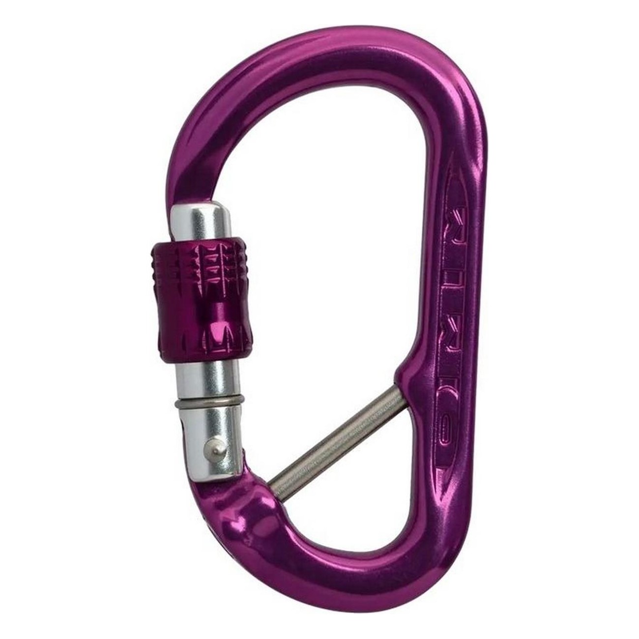 XSRE Lock Captive Purple Carabiner with Screw Lock and Removable Safety Bar - 1