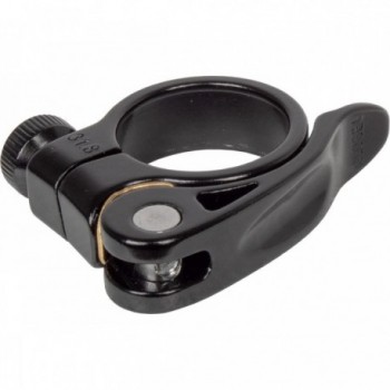 Collier de Selle ZOOM en Aluminium Noir avec Détachement Rapide 31,8 mm - Certifié EN 14766 - 1