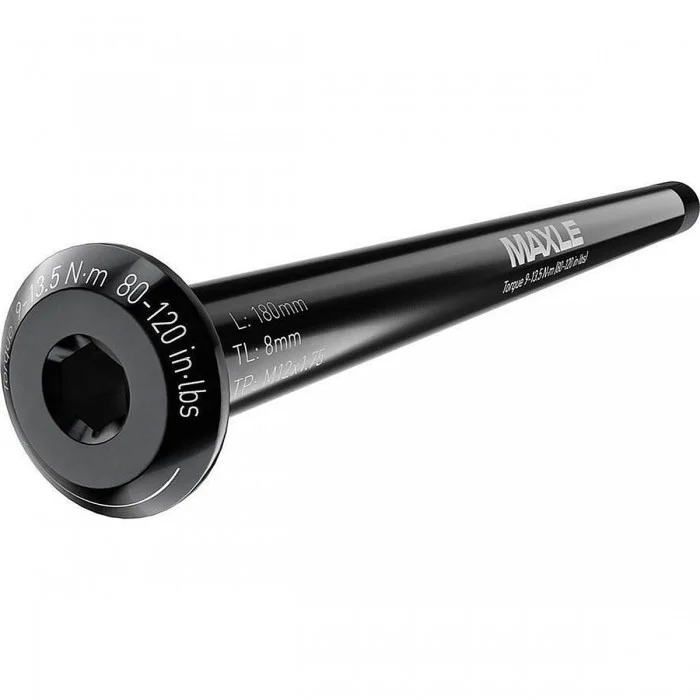 Asse Maxle Stealth Posteriore MTB 12x142 mm - Lunghezza 160 mm, Filettatura M12x1,5 - Nero - 1 - Asse / perno - 0710845798474