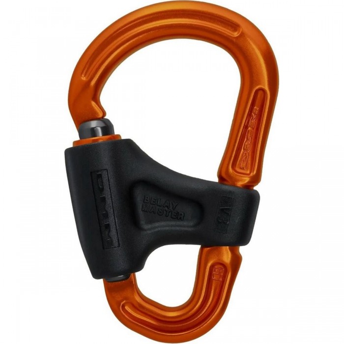 Orange Belay Master Safety Carabiner - 93 g, Secure Closure Mechanism - 1