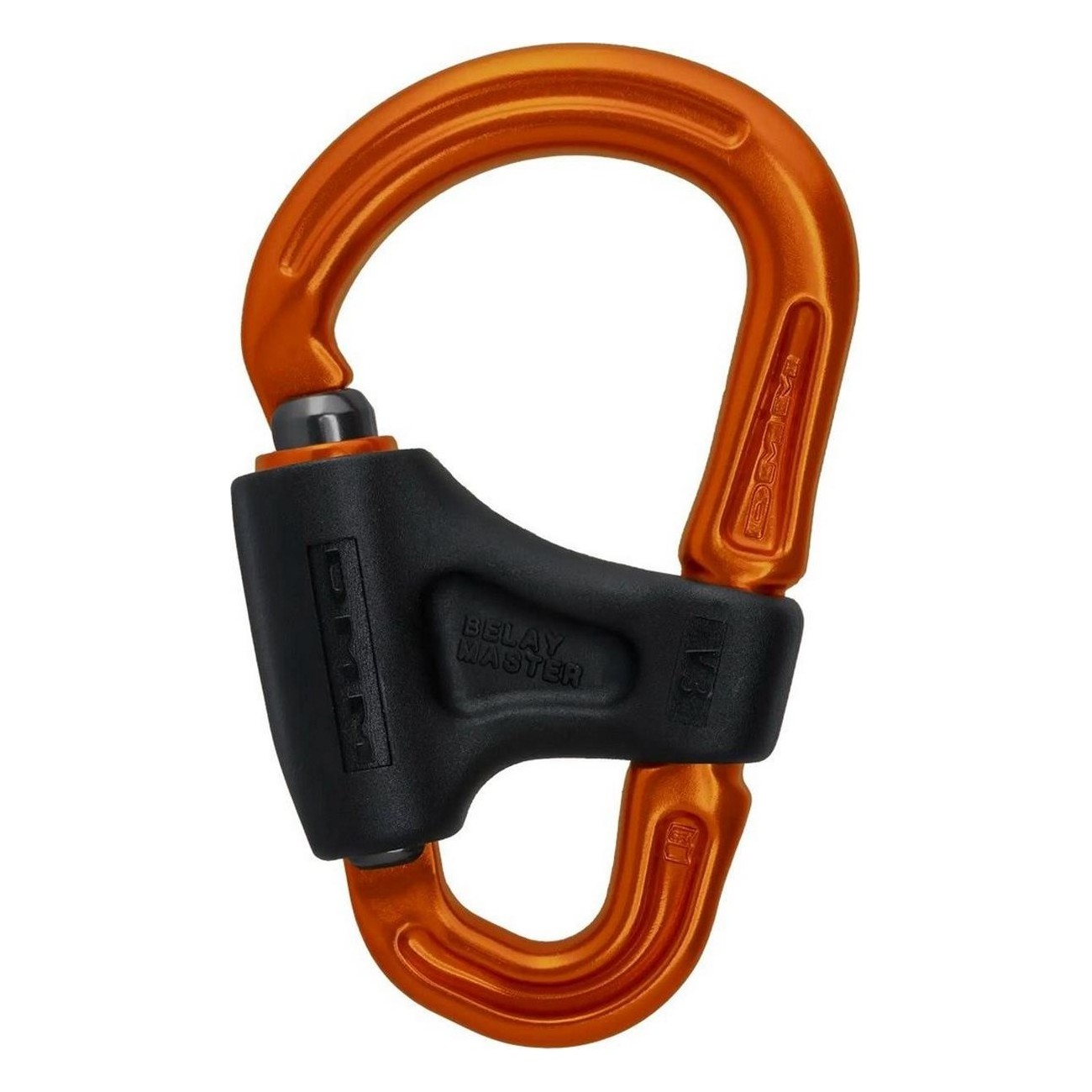 Orange Belay Master Safety Carabiner - 93 g, Secure Closure Mechanism - 1