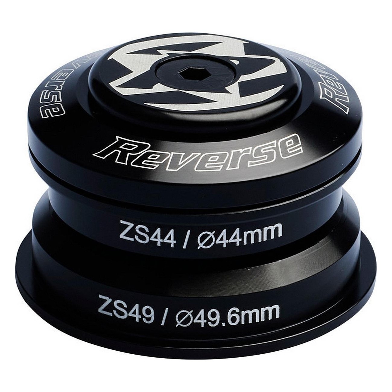 Black Aluminum Inverted Headset Base (ZS44/28.6 - ZS49/30) for Optimal Performance - 1