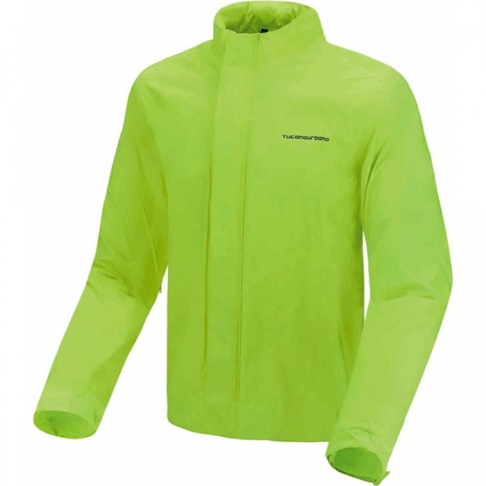 Chaqueta Impermeable Nano Rain Zeta Amarillo Fluo Talla L - Compacta y Resistente en Nylon - 1