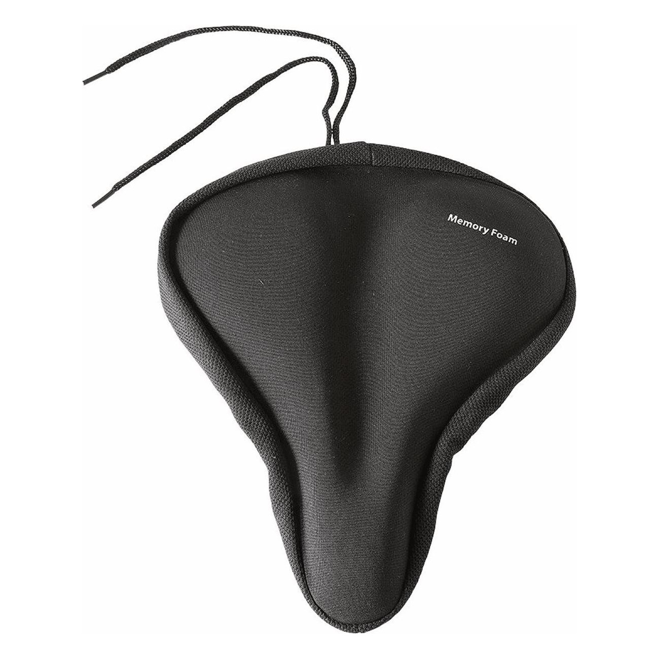 Memory Foam Bike Seat Cover Black 260x230mm 140g with Drawstring MVTEK - 1