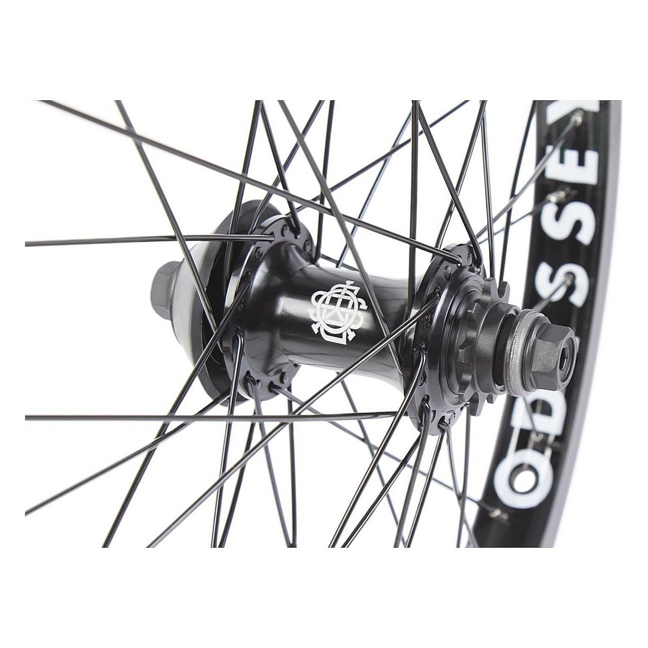 Black AC-HL 36H Rear Wheel Set with Freecoaster Clutch v2 Hub and Hazard Lite Rim - 2