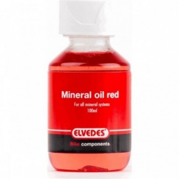 Huile de Frein Minérale Rouge Elvedes 100 ml pour Systèmes Hydrauliques - 1