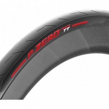 P ZERO Race TT 700x28 Rouge - Fabriqué en Italie, Idéal pour Triathlon et Chrono - 1