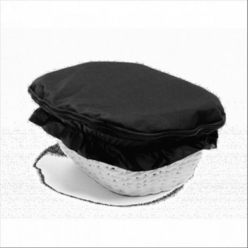 Housse de panier avant anti-vol en nylon noir avec fermeture éclair - 1