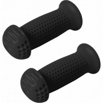 Puños de Bicicleta para Niños con Protectores en PVC Negro, 22mm - 1