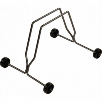 Reggiciclo Rack in Acciaio Nero con Rotelle - MVTEK - 1 - Portabici - 8054242275056