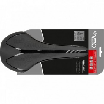 Sella Velo Fit Athlete BC S 286x134 mm Nero/Argento per Strada e MTB con Guscio Rinforzato in Fibra di Vetro - 4 - Selle - 08875