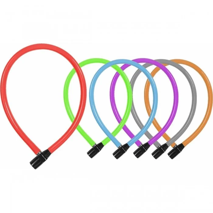 Candado ABUS con Cable de Acero 6x550mm 3406K/55 - Colores Variados - 1