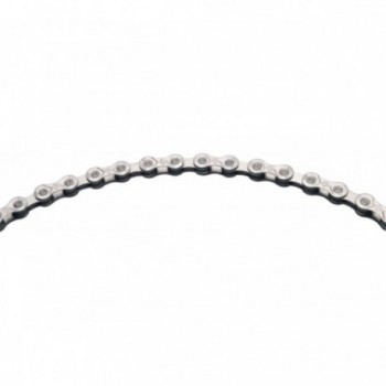 8-Speed 114 Links Silver Gray Chain Compatible with Shimano, SRAM, Campagnolo - 1